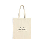 Tote Bag — "R.I.P. Twenties" Minimalist Canvas Tote